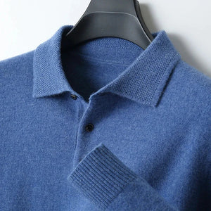 Comfy Family Swindon - Merino Wool Polo Noble blue / L