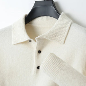 Comfy Family Swindon - Merino Wool Polo WHITE / L