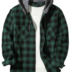 Comfy Family Thayer - Checkered Plaid Jacket Dark Green / S