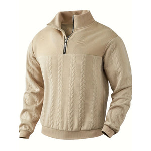 Comfy Family Vincenzo - The Quarter Zip Vintage Sweater Beige / S