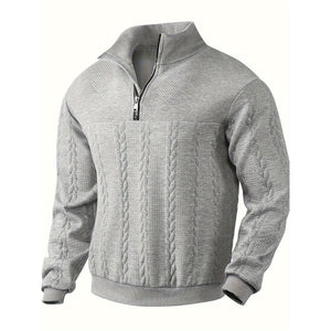 Comfy Family Vincenzo - The Quarter Zip Vintage Sweater Grey / S