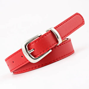 Comfy Family Women's Colorful Belt Red